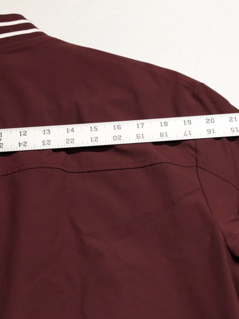 MAGCOMSEN Men’s Maroon Full Zip Bomber Jacket Size L–Lightweight Softshell Windb - Picture 13 of 13